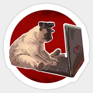 KGB cat Sticker